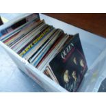 A LARGE QUANTITY OF RECORD ALBUMS TO INCLUDE OLIVIA NEWTON JOHN, DIONNE WARWICK, JOHHNY CASH,