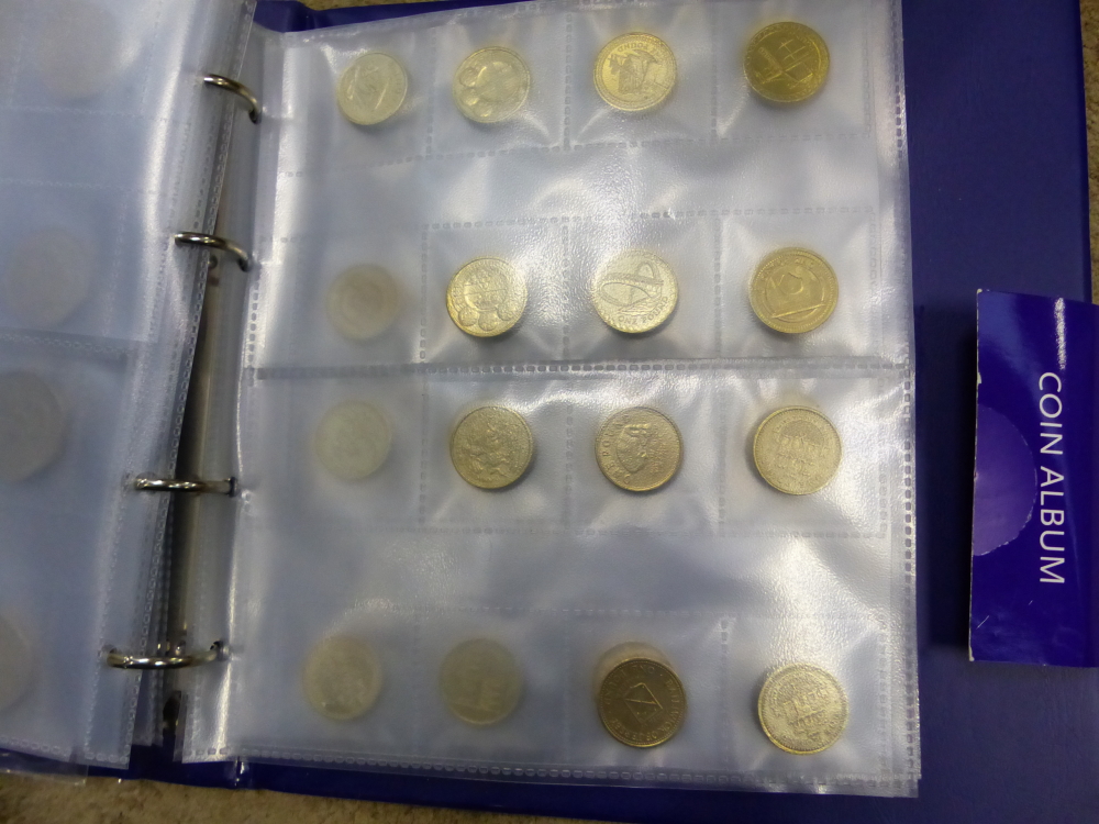 A QUANTITY OF VARIOUS COLLECTORS COIN INC. A LARGE NUMBER OF £1 AND £2 COINS, COLLECTORS CARDS TO - Image 21 of 32