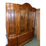 A MODERN AMERICAN GLAZED SIDE CABINET.