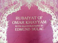 RUBAIYAT OF OMAR KHAYYAM ILLUSTRATED BY EDMUND DULAC.