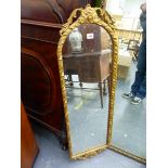 A CLASSICAL STYLE PIER MIRROR.