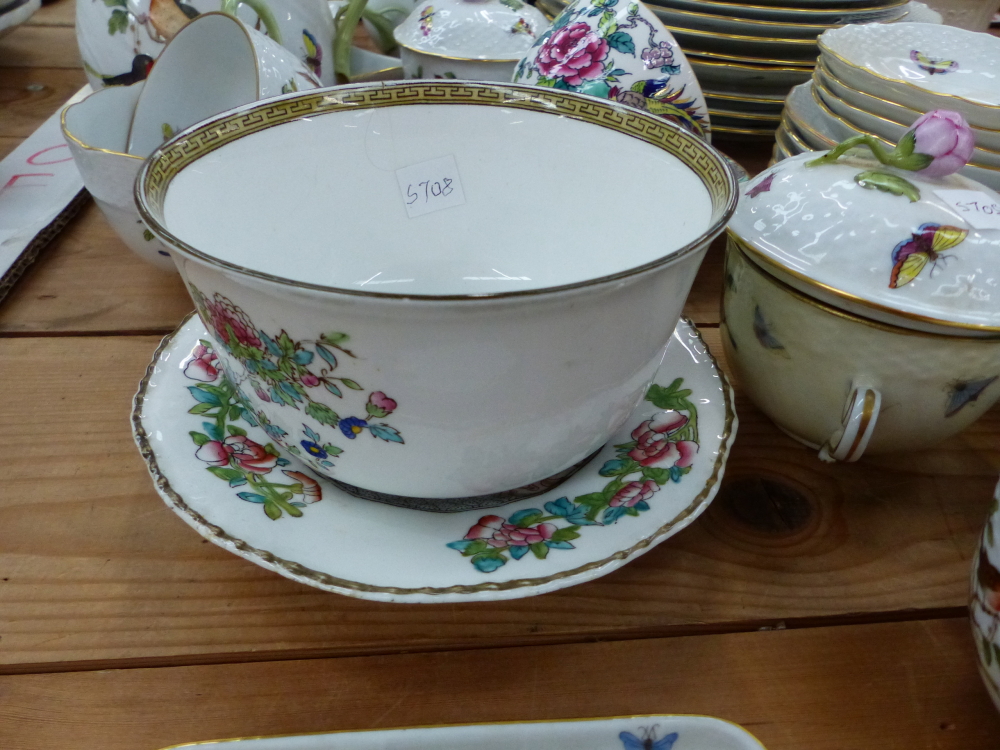 A PART HEREND TEA SET AND A SMALL QUANTITY OF CROWN STAFFORDSHIRE - Image 4 of 10