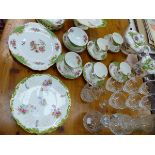 A PARAGON TEA SERVICE AND SMALL QUANTITY OF GLASSWARE'S.