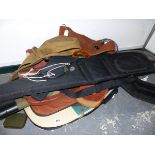 A QUANTITY OF GOOD QUALITY GUN CASES AND SLIPS.