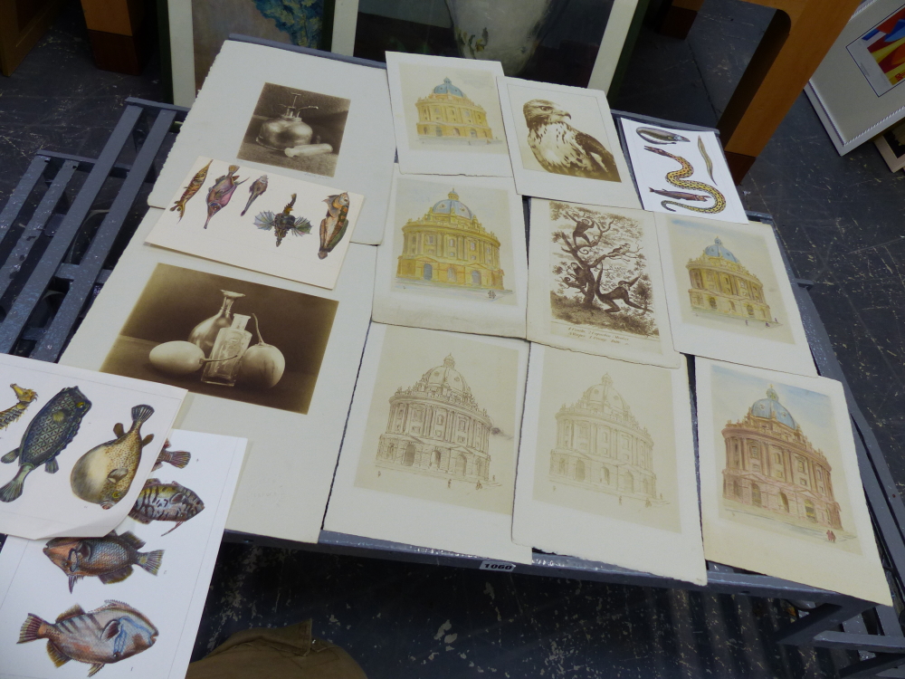 A GROUP OF UNFRAMED PRINTS, SOME RELATING TO OXFORD ARCHITECTURE ETC. - Image 10 of 11