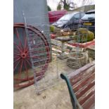 A WIREWORK WINE RACK.