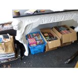 A LARGE QTY OF DVDs, VIDEO GAMES, ETC.