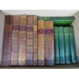 SEVEN LEATHER BOUND BOOKS 'PUBLICACTS', AND OTHER VARIOUS BOOKS.