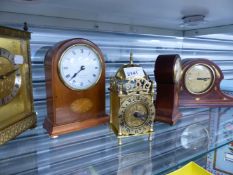 FIVE SMALL VINTAGE DESK CLOCKS.