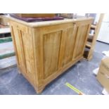 A VERY LARGE PINE BLANKET CHEST /COFFER.