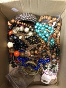 A QUANTITY OF MODERN COSTUME JEWELLERY.