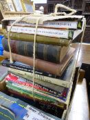 A GROUP OF BOOKS TO INCLUDE LEATHER BOUND WITNEY PARISH 1876, 77,78, OTHER TITLES OXFORDSHIRE