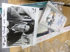 HUGH GRANT AND CHRISTOPHER CAZENOVE AUTOGRAPHS.