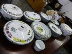 A QUANTITY OF WORCESTER HERB PATTERN DINNERWARES.