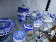 A QUANTITY OF SPODE ITALIAN CHINA WARES.