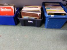 A QUANTITY OF LPs, CLASSICAL AND EASY LISTENING.