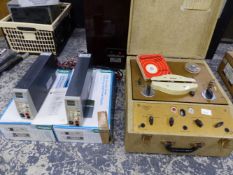 A VINTAGE BRENELL REEL TO REEL TAPE PLAYER/RECORDER, TOGETHER WITH TWO MAPLIN CONSTANT POWER