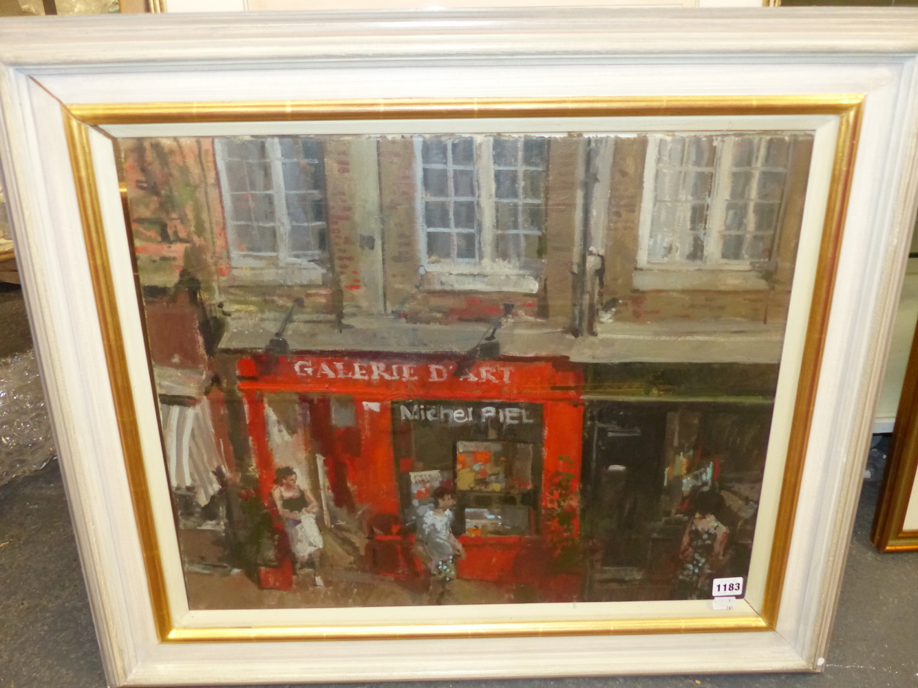 20th.C. FRENCH SCHOOL. A PARIS STREET SCENE, OIL ON CANVAS 51 x 61cms. - Image 2 of 4