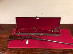 ( FAC REQUIRED) A FINE DAVID MONK (MATCH RIFLES) 451 HENRY RIFLED PERCUSSION MATCH RIFLE, 35INCH
