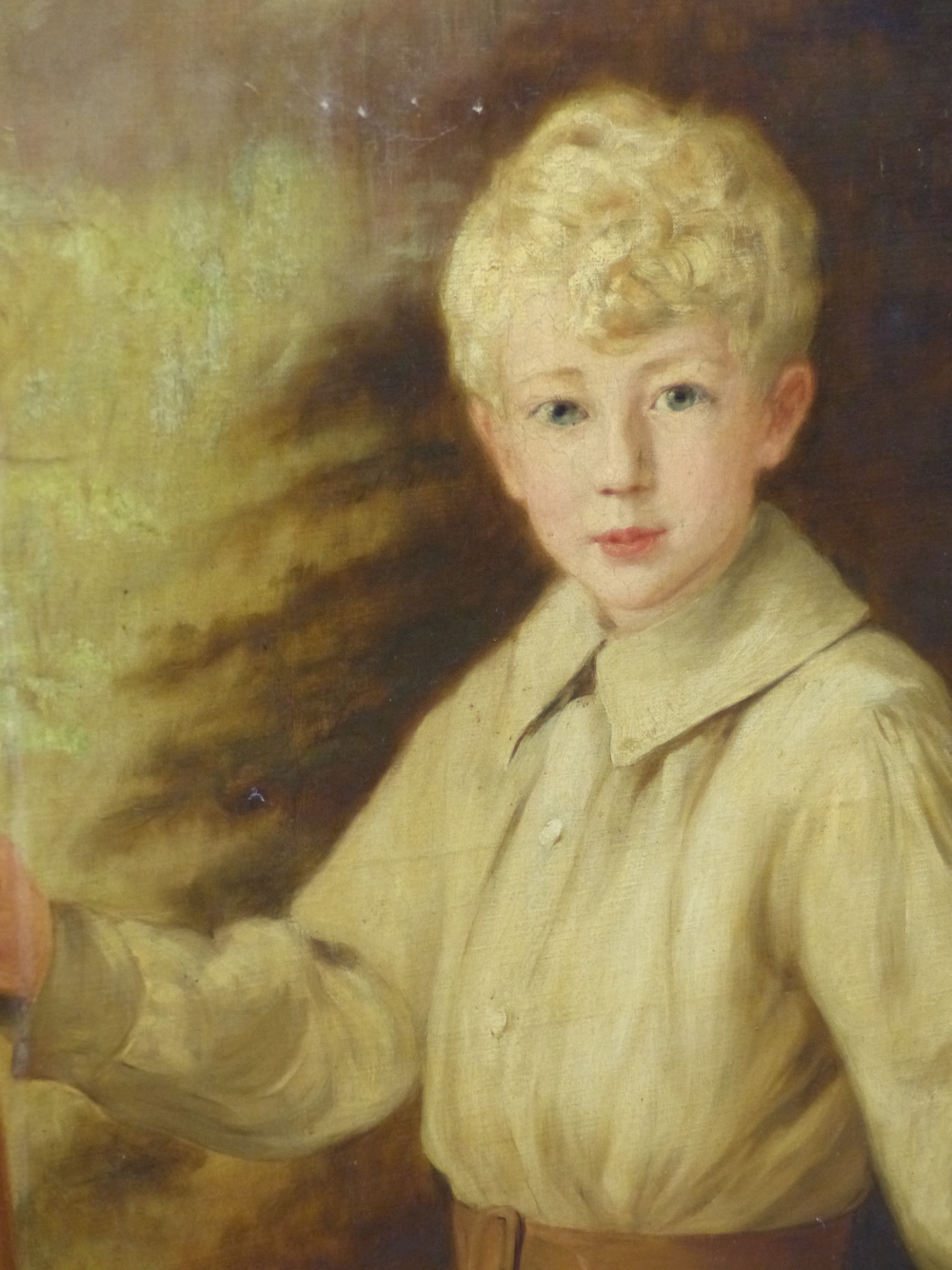 EDITH SCANELL (1852-1840). A PORTRAIT OF TWO CHILDREN, JOHN AND ROWLAND BURDON, SIGNED OIL ON - Image 6 of 14