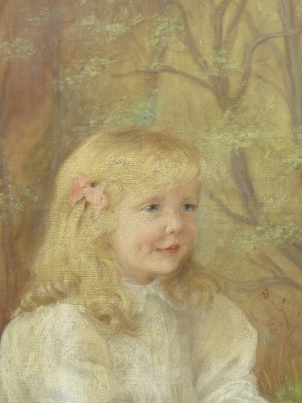 EDITH SCANELL (1852-1840). A PORTRAIT OF TWO CHILDREN, JOHN AND ROWLAND BURDON, SIGNED OIL ON - Image 5 of 14