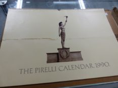 TWELVE PIRELLI CALENDARS IN ORIGINAL CARDBOARD SLEEVES ENCOMPASSING THE YEARS 1985-1996