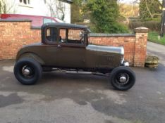 1928 FORD MODEL A COUPE, HOTROD. ORIGINALLY AN ORANGE COUNTY CALIFORNIA CAR. RETAINS ORIGINAL PAINT-