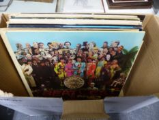 THIRTEEN BEATLES LPs TOGETHER WITH ONE BY CHARLES AZNAVOUR