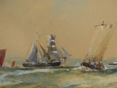 FRANK H. MASON (1875-1965). ARR. 'SCARBOROUGH' SIGNED WATERCOLOUR. 23 x 61cms.