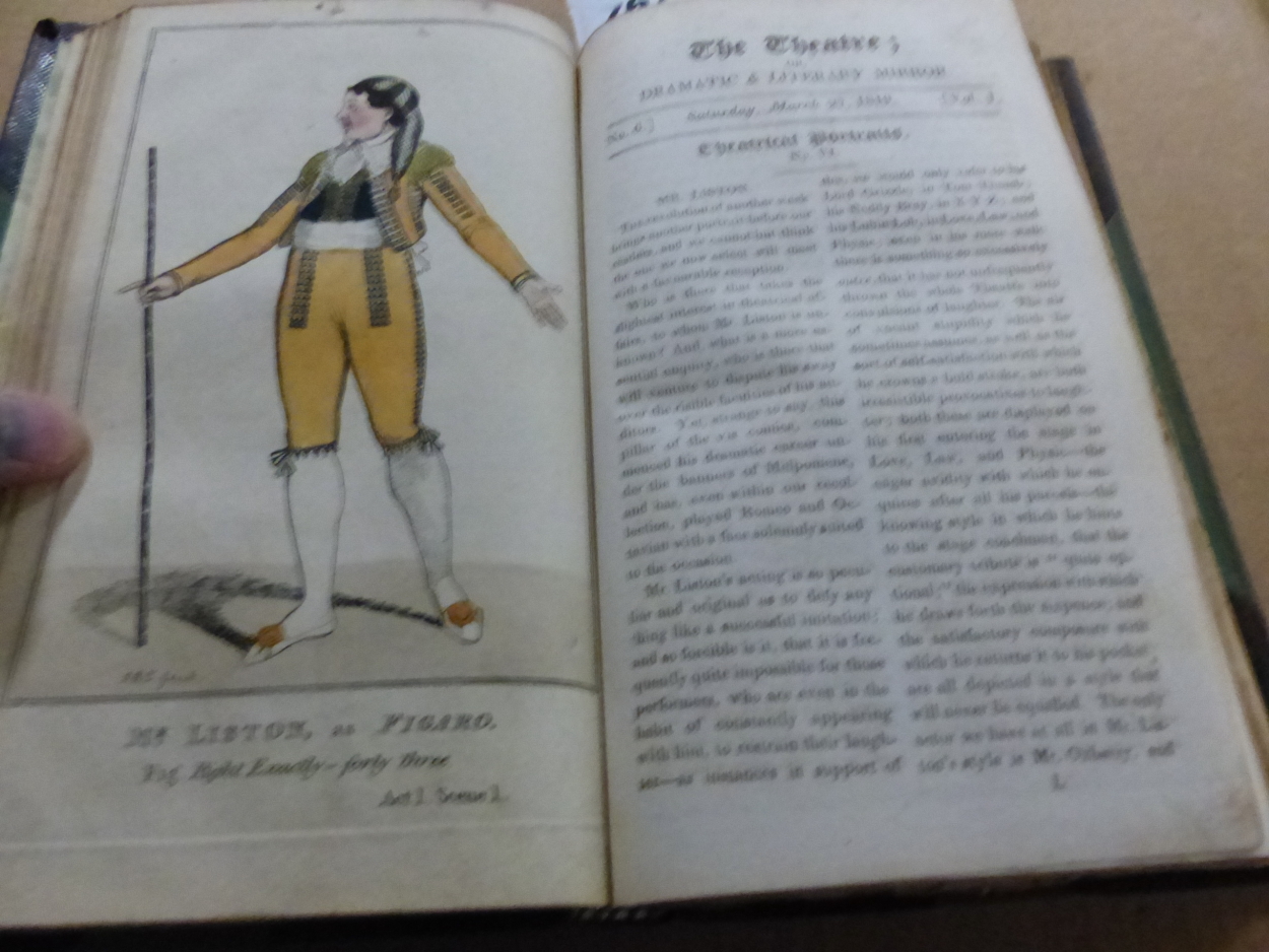 THE THEATRE OR DRAMATIC AND LITERARY MIRROR FOR JULY TO OCTOBER 1819 BOUND IN ONE VOLUME WITH - Image 4 of 4