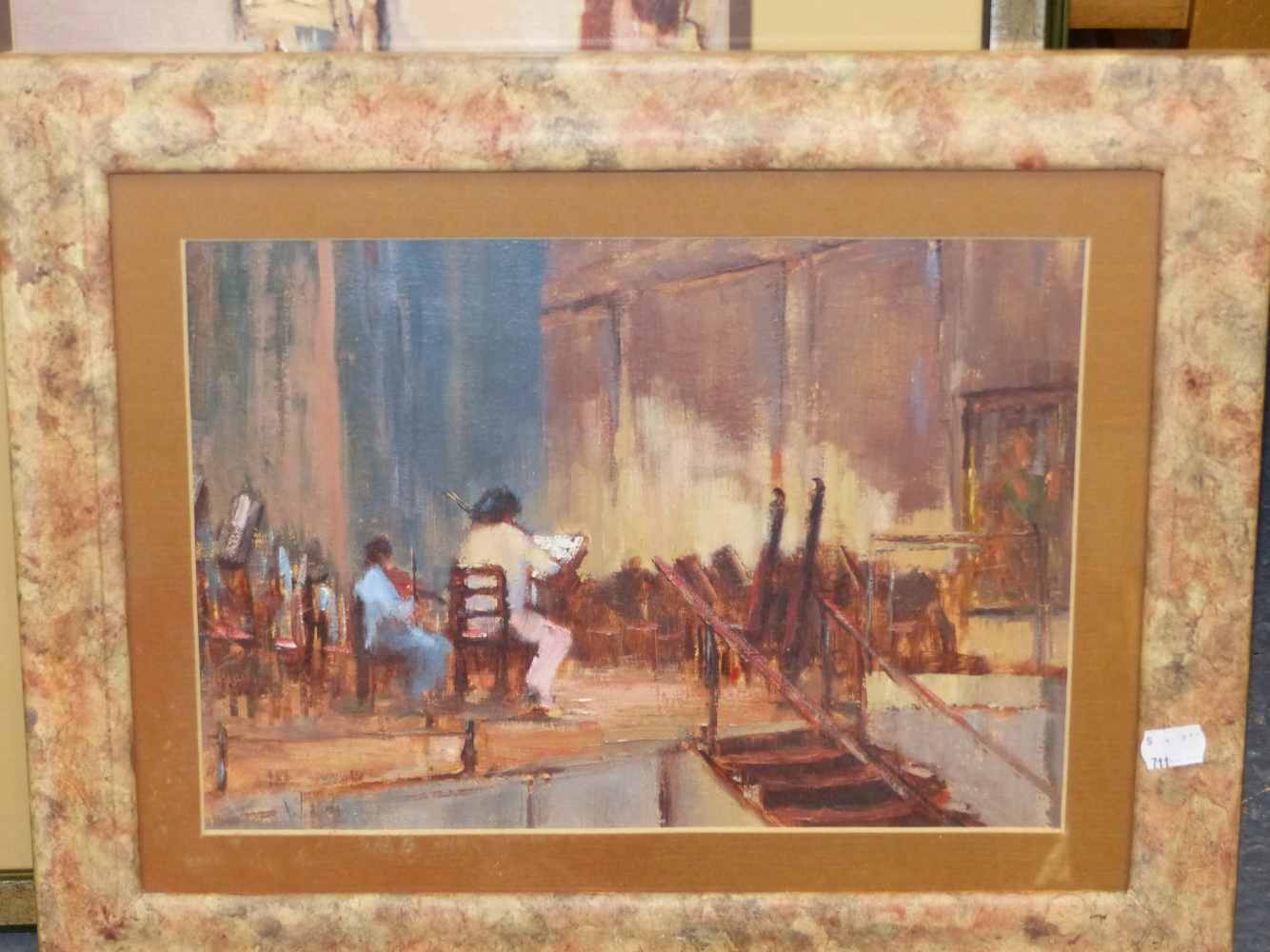 W. DAVIES (CONTEMPORARY). ARR. THE REHEARSAL, SIGNED OIL ON BOARD. 24.5 x 34cms; TOGETHER WITH AN - Image 5 of 24