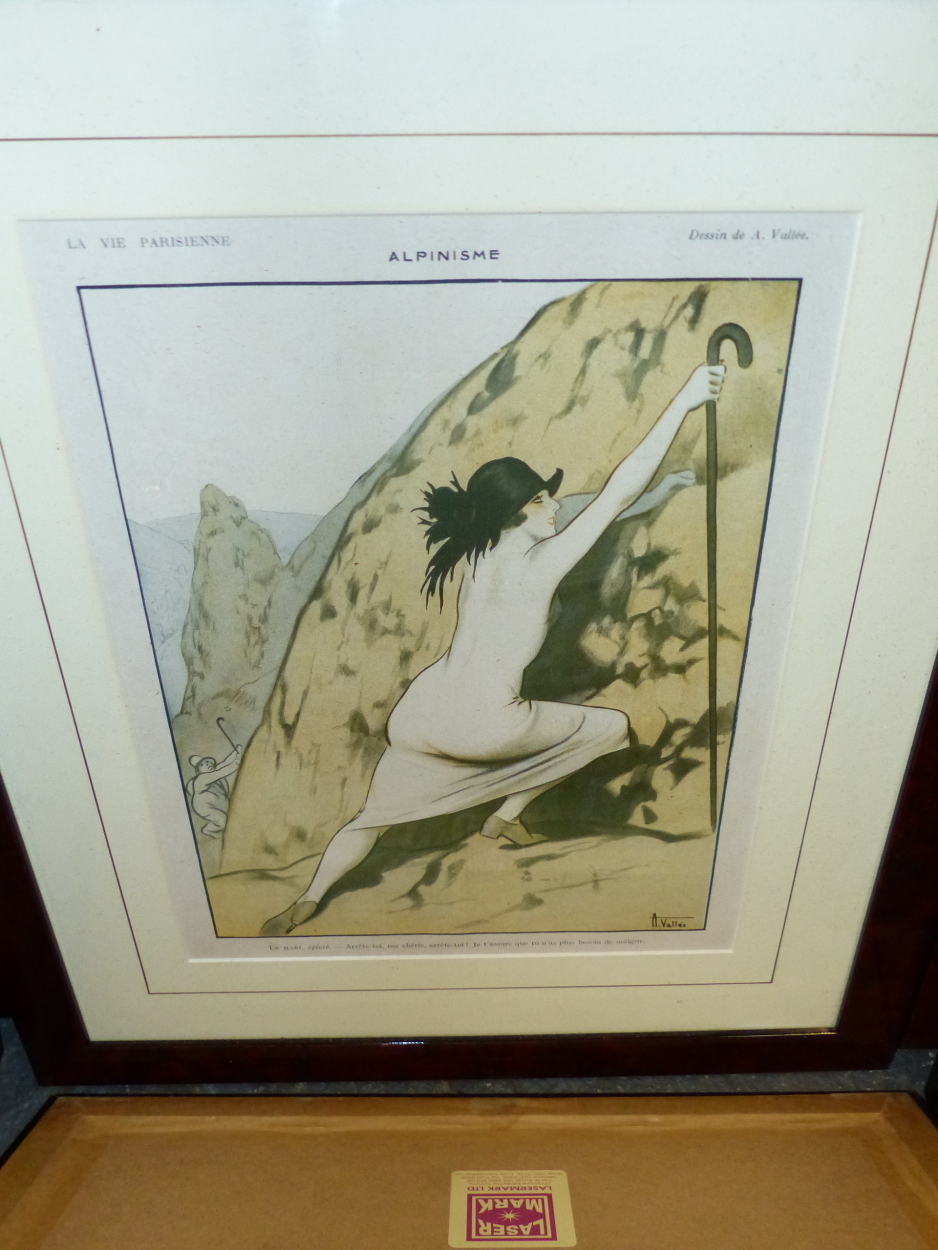 A GROUP OF TEN VINTAGE SHEET MUSIC COVERS AND FRENCH EARLY 20th.C RISQUE PRINTS, 31 x 24cms, IN - Image 7 of 12
