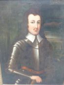 OLD MASTER SCHOOL. PORTRAIT OF COL. RICHARD GRACE, INSCRIBED OIL ON CANVAS. 92 x 71cms.