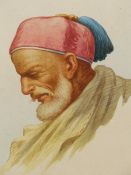 B.S. VASSILIOU, (19th/20th.C. CONTINENTAL SCHOOL). PORTRAIT OF A BEDOUIN, TOGETHER WITH ANOTHER