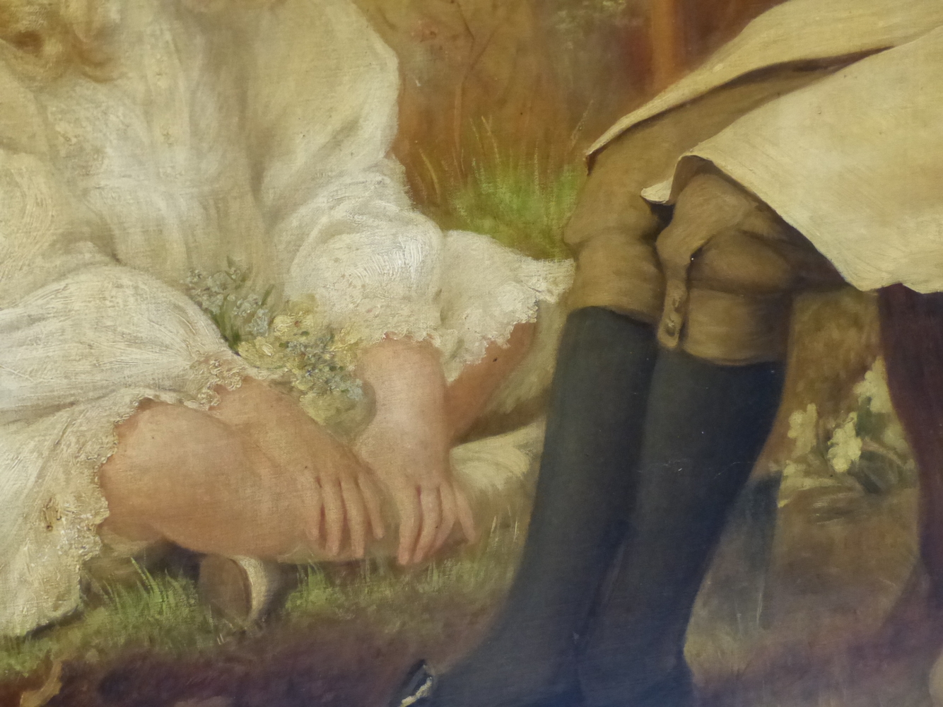 EDITH SCANELL (1852-1840). A PORTRAIT OF TWO CHILDREN, JOHN AND ROWLAND BURDON, SIGNED OIL ON - Image 7 of 14