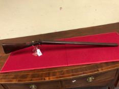 A ROBERT HUGHES 12G SHOTGUN S/S HAMMER ACTION SERIAL NUMBER 30727 ( ST NO...........) ( PLEASE