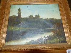 LATE 19th.C. ENGLISH SCHOOL. PAIR OF RIVER LANDSCAPES, OIL ON CANVAS, 21 x 25.5cms TOGETHER WITH