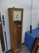 A BLIC-ELECTRIC MASTER CLOCK, TOGETHER WITH FOUR VARIOUS SLAVE CLOCKS.