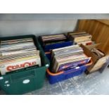 A COLLECTION OF VINTAGE VINYL LP RECORDS TO INCLUDE, STATUS QUO, JOAN ARMATRADING, GLENN CAMPBELL,