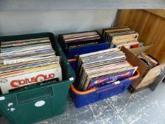 A COLLECTION OF VINTAGE VINYL LP RECORDS TO INCLUDE, STATUS QUO, JOAN ARMATRADING, GLENN CAMPBELL,