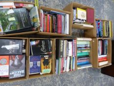 A LARGE COLLECTION OF BOOKS INC. REFERENCE WORKS, BIOGRAPHIES, NOVELS, ART ETC.