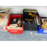 A COLLECTION OF RECORD ALBUMS, SINGLES ETC, TO INCLUDE BILL HAILEY, DIANA ROSS, FLEETWOOD MAC, MIAMI