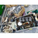 A LARGE COLLECTION OF TOOLS, CAR AND MOTORCYCLE PARTS, ETC.