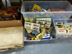 AN EXTENSIVE COLLECTION OF DAYS GONE AND OTHER DIE CAST BOXED ADVERTISING VEHICLES TOGETHER WITH