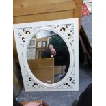 SEVEN CONTEMPORARY MIRRORS OF VARYING DESIGN AND SIZE (7).