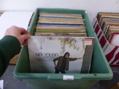 APPROX. 100 VINYL LP RECORDS INC SOME DOUBLES, ARTISTS INC. JONI MITCHELL, NEIL YOUNG, FRANK