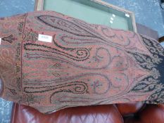 A LARGE PAISLEY THROW.