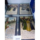 FIVE SUFFRAGETTE POST CARDS.