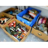 A COLLECTION OF VINTAGE TOYS, INC MR T, SCALEXTRIC, DIE CAST CARS, INC A CORGI 007 LOTUS, A MOBO
