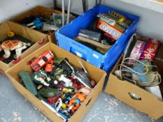 A COLLECTION OF VINTAGE TOYS, INC MR T, SCALEXTRIC, DIE CAST CARS, INC A CORGI 007 LOTUS, A MOBO